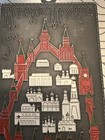 Vintage Ussr Moscow Kremlin Painted Cast Metal Wall Plaque Soviet Souvenir