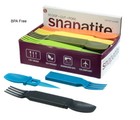 2pc 3-in-1 Compact Spoon Knife Fork Utensil Cutlery Combo Camping Hiking Outdoor