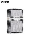 Zippo Lighter - Silver  Black Diamond Inlaid  Luxury Gift Box  Business Style