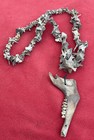 Extraordinary Old Aztec Xoloitzuintle Bone Shaman   s Necklace