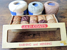 Vtg J p Coats A 227-n Darning mending Thread   3 Thread Spool W wood Darning Egg