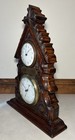 Black Forest English French Military Dedication 44th Brigade Clock Barometer Set