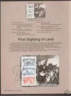 Us Usps Souvenir Page  Sp1008-9  Sc2624-29  1992 Columbus  Vf Cv 44 50  504sp45 
