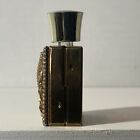 Vintage Miniature Golden Case For Perfume Bottle 1 7 8    Empty