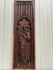 Exceptional Gothic Revival Panel In Oak With Knight 22 83 Inch High