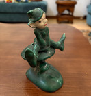 Vintage Gilner Pixie Elf Sitting On Mushroom Pottery Planter Mcm 5 5    Tall 1950s