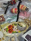 5 Lbs Mixed Jewelry Junk Drawer Lot Vtg-now Wear Repair Craft Tokens Buttons