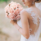 25pcs Artificial Rose Flowers Stem Diy Wedding Bouquet Home Decor Set - New