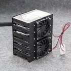 6 Bay 3 5 Inch Hdd Hard Drive Mounting Bracket Holder Cage With Cooling Fan