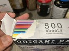 Origami Paper 500 Sheets Premium Quality For Arts And Crafts 6   Box Bit Ripped