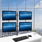 Quad Monitor Desk Mount Adjustable Clamp Stand Heavy Duty 4 Screens Up To 27 new