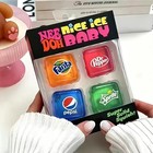 4pcs Pack Limited Edition Fanta Sprite Dr Pepper Pepsi Squishy Fidget Stress Toy