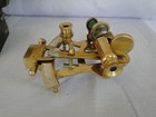 Reproduction Brass Sextant In Rosewood   Brass Box