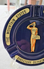 1940 s Wwii Mountain States Telephone   Telegraph Co Enamelware Ashtray