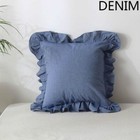 Throw Pillow Cover Cushion Case Ruffle Cotton Soft Sofa Chair Bed Home Decor New