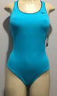 Vtg Nike Blue Leotard Racerback One Piece Swimsuit M New