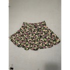 Zara Floral Mini Skort Black Pink Tropical Print High Waisted Shorts Skirt Xs