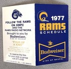 1977 Los Angeles Rams  nfl  Football Pocket Schedule
