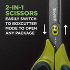 Scotch Non Stick Unboxing Scissors Dual Function Scissors And Boxcutter 8  1 Pk