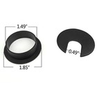 10 Packs Desk Grommet 1 5 Inch  1-1 2 apos  apos  Mounting Hole Dia   Black 