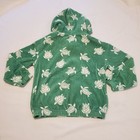 Mini Boden Kids Sz 7 8 Green Sea Turtles Terry Cloth Hoodie Swim Cover Up 