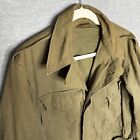 Vintage 1940s Wwii M-1943 Field Jacket Military Combat Army Size 34r Distressed