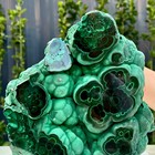 4 4lb Natural Glossy Malachite Cat Eye Transparent Cluster Rough Mineral Sample