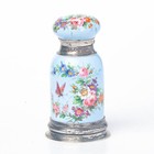 Enamel Silver Combination Vinaigrette Scent Bottle C1880