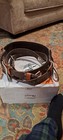2 Bashlin Lineman Leather Climbing Belt   Size D25   D30 With Safety Belt 