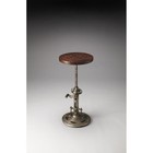 Antique Wood And Metal Bar Stool - 27 h X 13 w X 13 d Multi-color 27 h X 13 w X