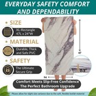 Anti Slip Shower Mat - Non Slip Shower Mats For Inside Shower - Large 47x24 L   