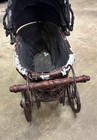 Vintage Victorian Baby Doll Buggy Stroller Carriage Metal And Wood 17   h X 15   l