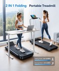 Treadmill Walking Pad With Incline 10    Handle Speed 6 2mph Treadmills For Home