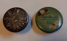 Vintage Lot Of 2 Small Face Powder  gardenia - Richard Hudnut  And Rouge Tin