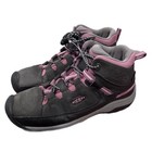 Keen Targhee Mid Waterproof Hiking Boots Kids Size 4 Grey Pink 1020131