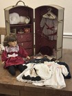Lg Lot Vtg Pleasant Co American Girl Samantha Steamer Trunk Doll Clothes  more