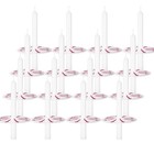 100 Pcs 4 Inch White Taper Candles Paper Drip Protectors Unscented Decor