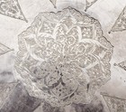 1900 s Persian Islamic Solid Silver Reticulated And Engraved Footed Tray Marked