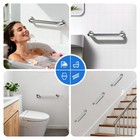 2 Pack Stainless Steel Shower Grab Bars Bathroom Safety Handles For Seniors