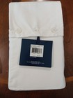 New Ralph Lauren Organic Cotton Sateen Border Euro Sham White Parchment Rtl  185