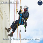 1 2 In X 150 Ft Polyester Arborist Rigging Rope  Black Braided Tree Climbing Rop