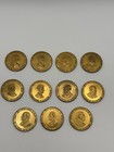 11 Vintage Presidential Commemorative Medals   Coins     Brass Token Collection