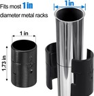 72 Wire Shelving Shelf Lock Clips Fits 1  Posts Split Sleeves Replacement Set