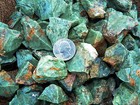2000 Carat Lots Of Chrysoprase Rough - Plus A Free Faceted Gemstone
