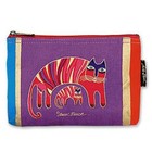 Laurel Burch  jio s Cat     lb2090f Canvas 9 x1 x6  Cosmetic Bag   Felines  