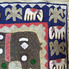Vintage Elephants Applique Embroidery India Handmade Folk Art Wall Hanging