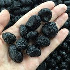 Unique Stones Natural Stone Meteorite Black Tektite Specimen 6pcs