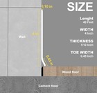 40ft 4  Flexible Baseboard Molding Trim Self Adhesive Vinyl White Peel Stick