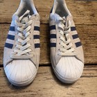 Adidas Vulc Superstar Adv Sneakers Gray Suede Navy Mens Us7 5