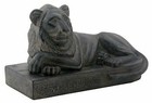 Ancient Egyptian Reclining Lion Statue 5 5  Long Figurine Resin Collectible